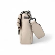 Fendi Camelia Vitello Dolce Lace Up Baguette 4