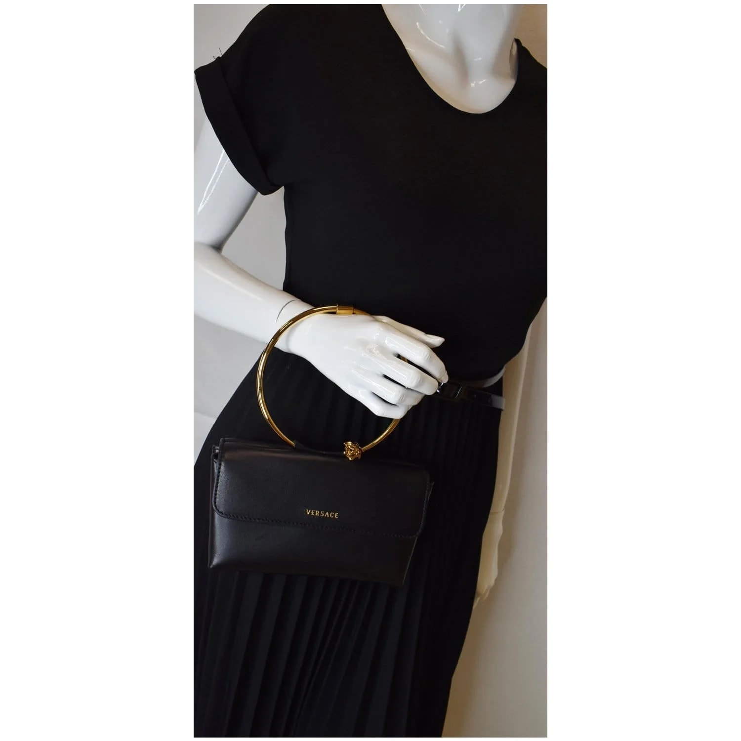 Versace Medusa Aeternitas Bangle Evening Charm Satchel 2