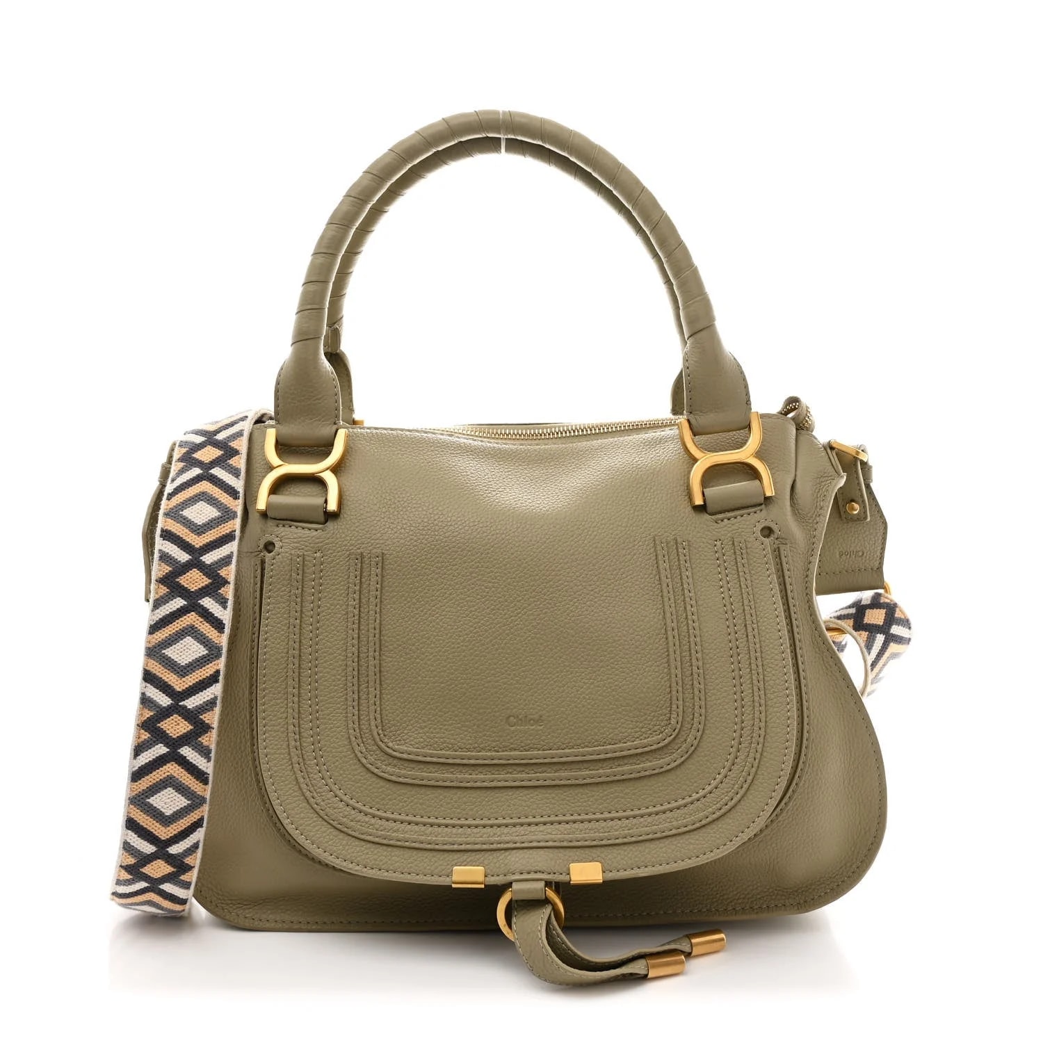Chloé — Braided Medium Marcie Double Carry — Handbag — resale