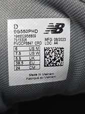 New Balance 550 BB550PHD Sz 6 Athletic Shoe 4