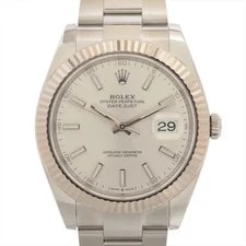 Rolex — Rolex Datejust 41 126334 Ss×wg SS AT Silver-Face Oyster Bracelet — Watch — resale