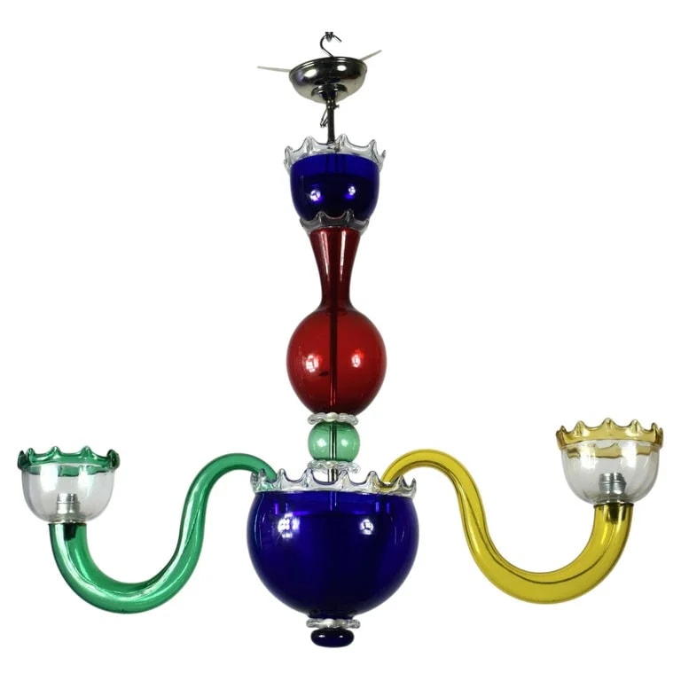 Large Italian Multicolored Murano — lighting — resale