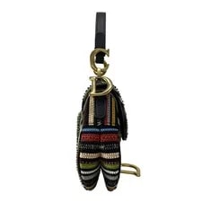 Dior Christian Saddle X Beads Stripe Cotton L 2