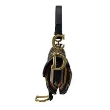 Dior Christian Saddle X Beads Stripe Cotton L 4