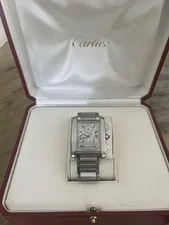 Cartier Tank Francaise Chrono Reflex W51001Q3 Quartz Ivory Dial 3