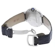 Cartier Ballon Bleu W69017Z4 36mm SS Silver Dial Automatic Leather Strap #C252 4