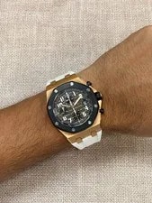 Audemars Piguet Royal Oak Offshore Rose Gold RubberClad 42mm B/P 25940OK 4