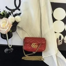 Gucci — Auth Gucci GG Marmont Mini Chain Crossbody — Handbag — resale