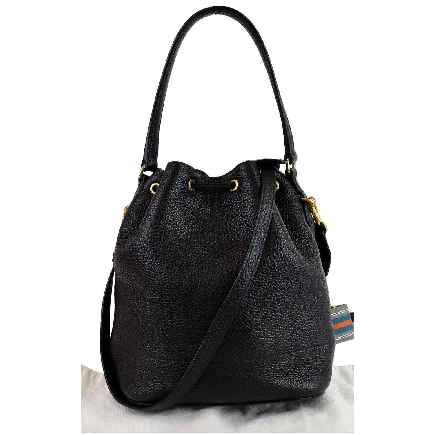 Prada Logo Drawstring Bucket 3
