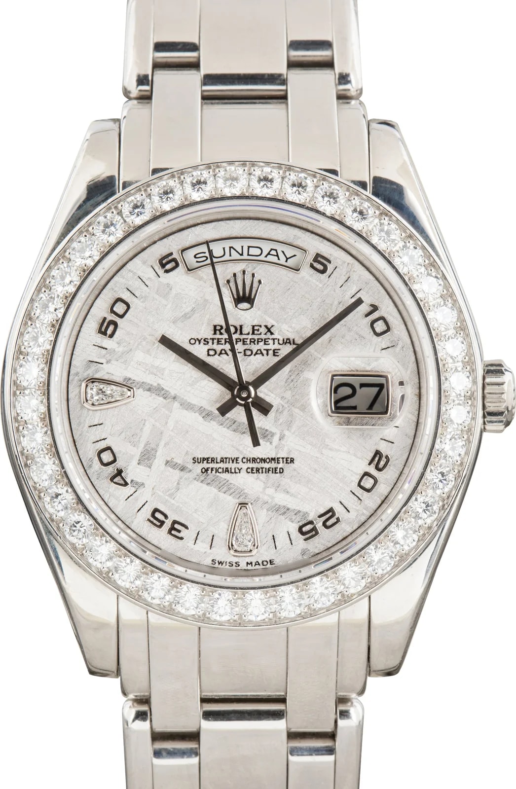 Rolex — Rolex Day-Date Masterpiece Platinum 18946 Meteorite Dial — Watch — resale