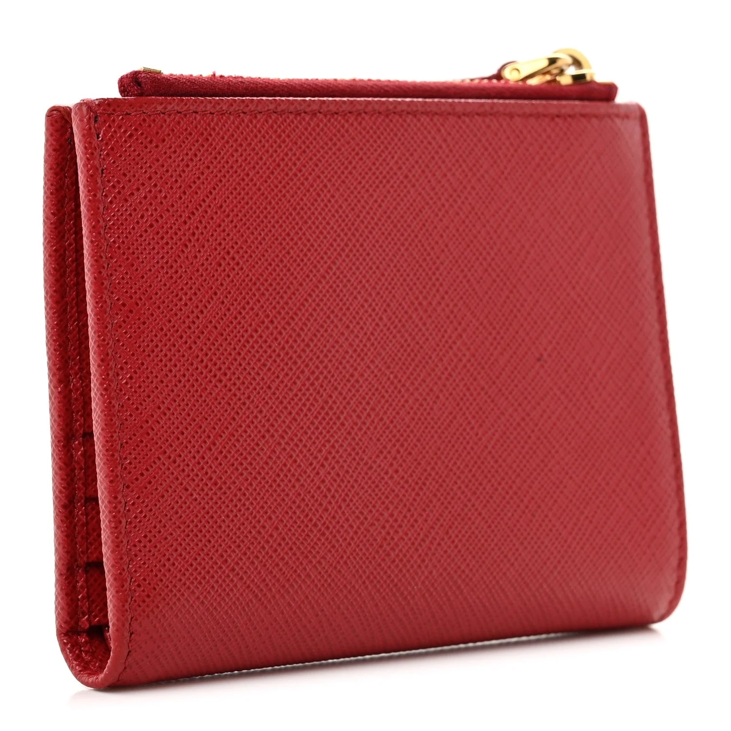 Zip Top Compact Wallet Fuoco 3
