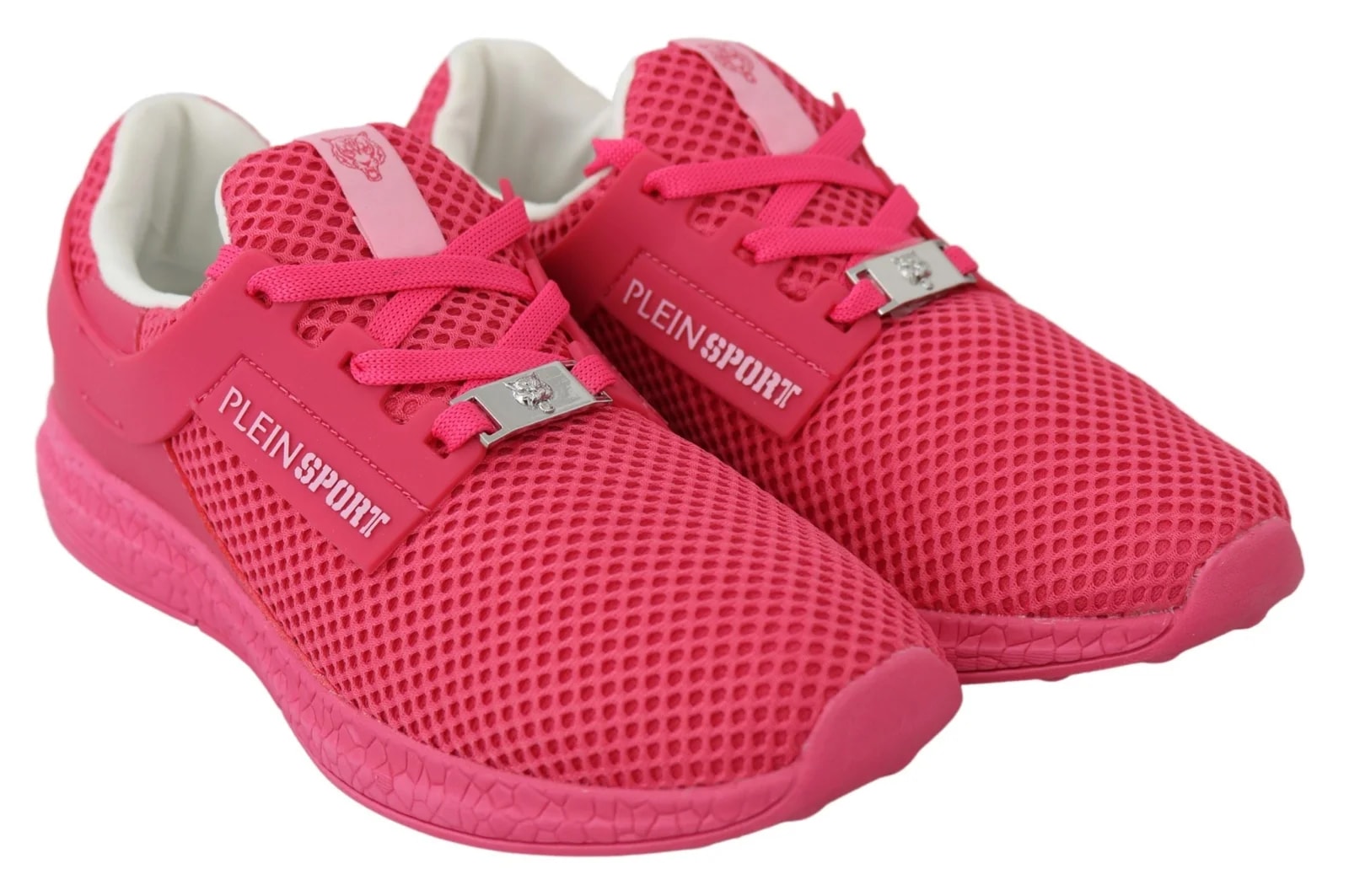 Plein Sport — Plein Sport Fuxia Beetroot Polyester Runner Becky Shoes — Sneaker — resale