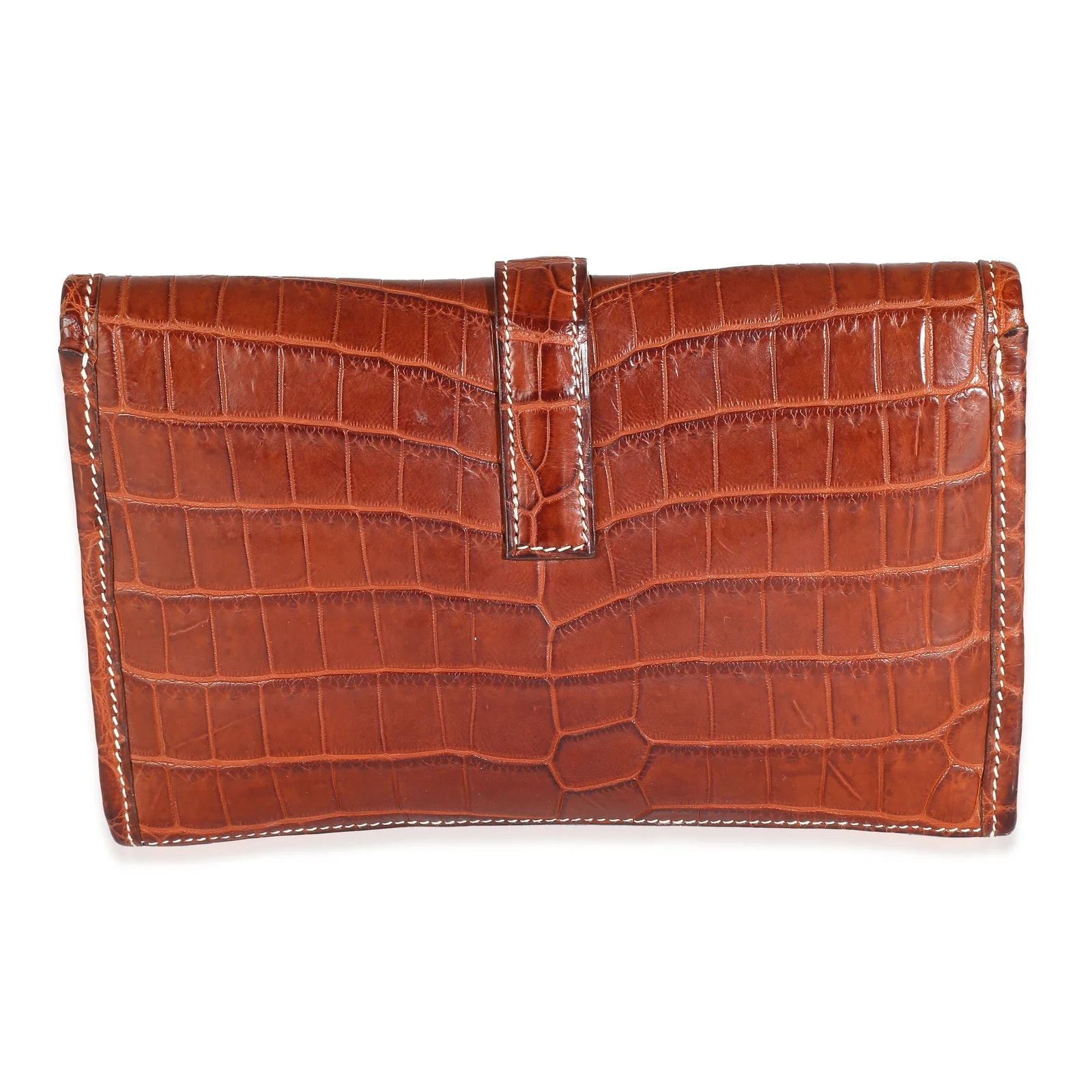 Hermès Fauve Niloticus Lisse Jige Exotic Wallet 2