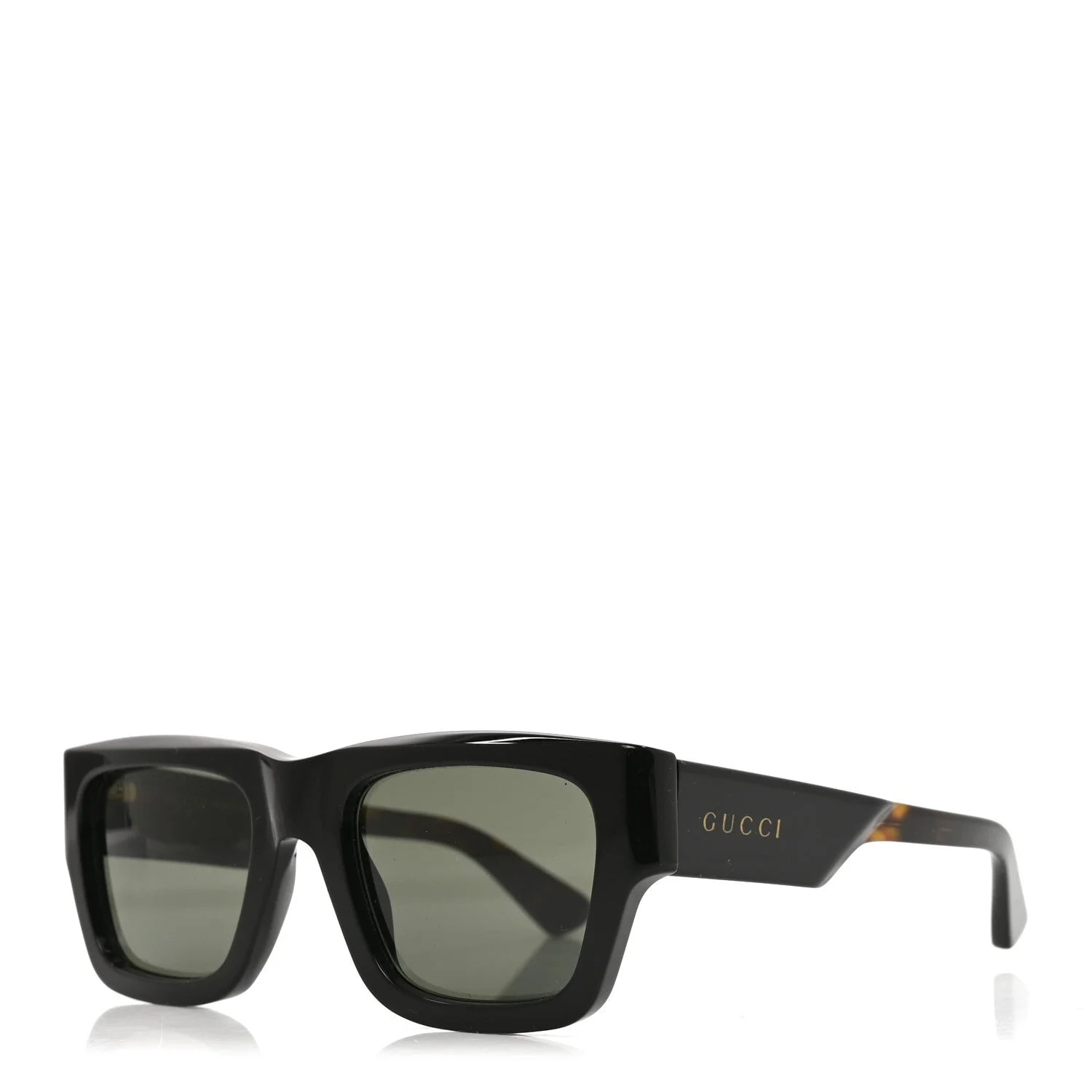 Gucci — Acetate Square Frame Sunglasses GG1668S Tortoise — Accessory — resale