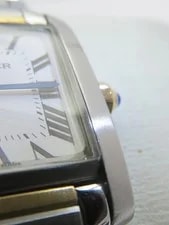 Cartier Tank W51007Q4 / 2384 Stainless Steel / Yellow Gold 20mm #TW2241 4