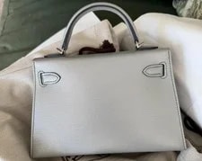 Hermès Kelly Sellier 20 Chamkilight Palladium New 4