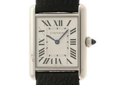 Cartier — Cartier Must Tank Solar Beat WSTA0059 Stainless Steel 25mm Silver Dial #DW1986 — Watch — resale