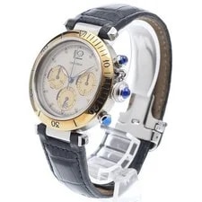 Cartier Pasha DE W31011H3 38mm SS Beige / Gold #C5646 2
