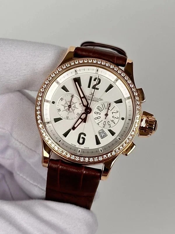 Jaeger-LeCoultre Master Compressor Chronograph 18K Rose Gold & Diamonds Lady's 3