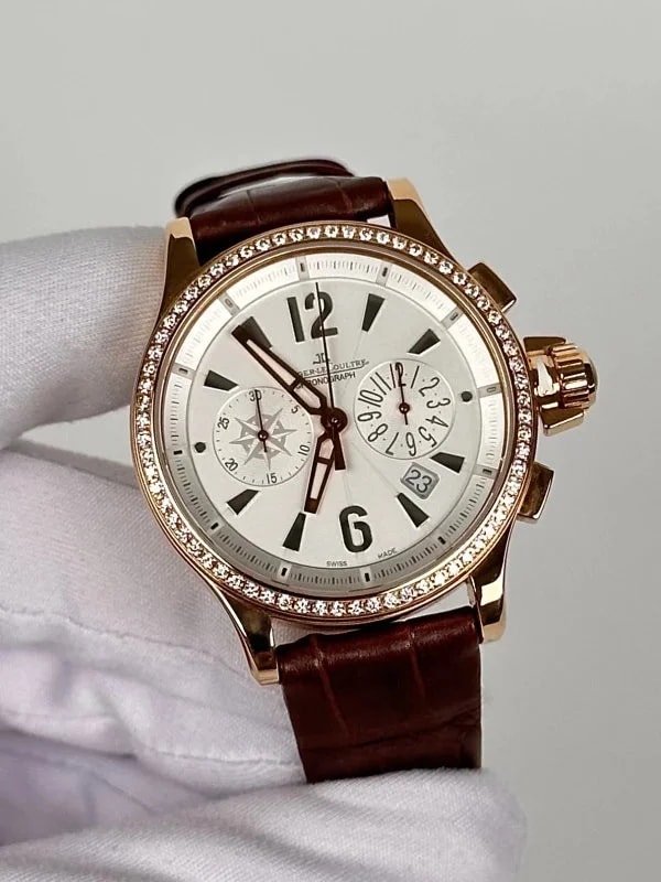 Jaeger-LeCoultre Master Compressor Chronograph 18K Rose Gold & Diamonds Lady's 4