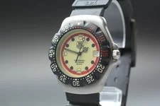 [N ] TAG Heuer Formula 1 Professional WA1211 Cream Dial Date Qz 2