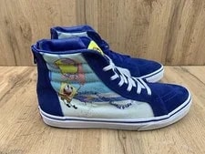 Vans X Spongebob Skate SK8-HI Shoes Lace Up Zip 2021 Juniors 7 2
