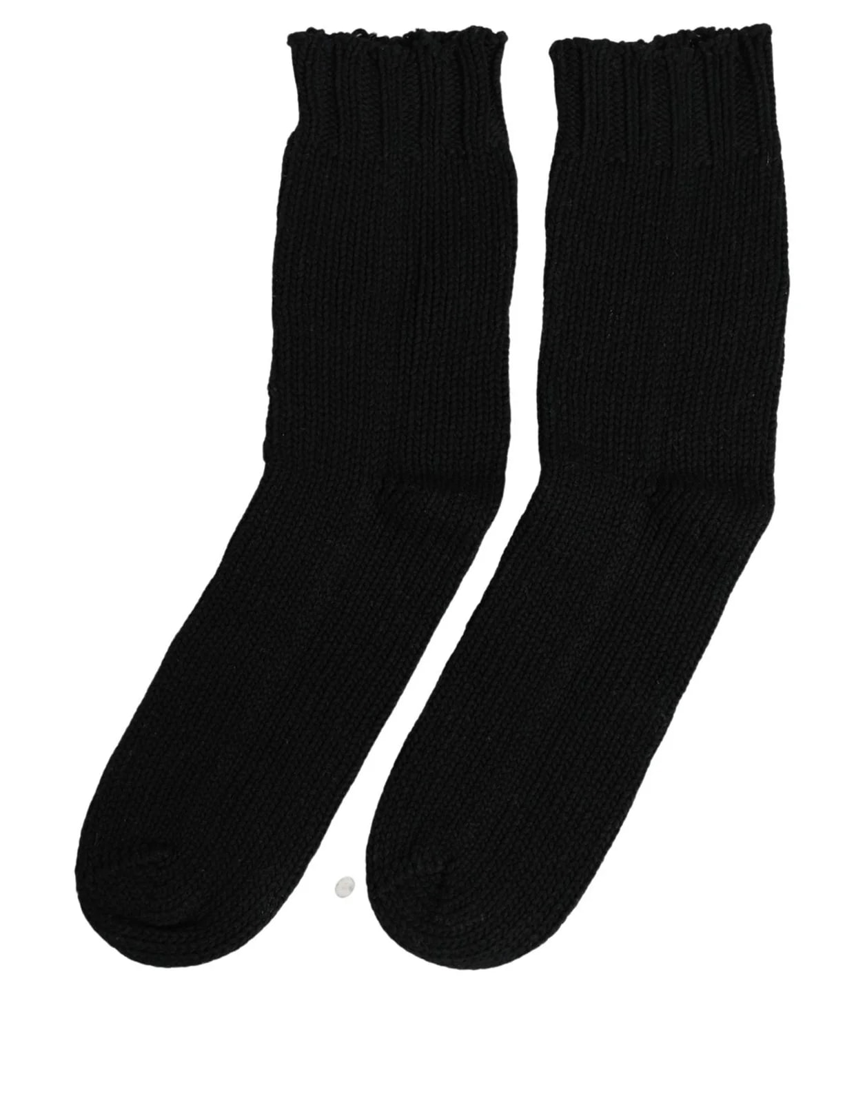 Dolce & Gabbana — Dolce & Gabbana Dark Ribbed Mid Calf Accessory Socks — Accessory — resale