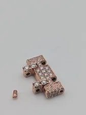 Audemars Piguet Royal Oak 18k Rose Gold Natural Diamonds Link 18mm 2