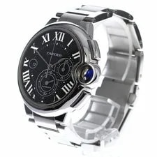Cartier Ballon Bleu LM W6920025 Automatic 44mm Box Papers Gray Chronograph 3