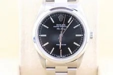 1999 Rolex Air-King 14000 Black Dial SS Oyster No Papers 34mm 3