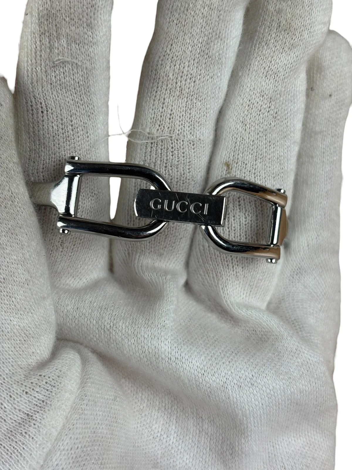 Gucci Glossy Amber Dial Bangle 1500L 3