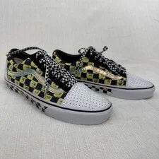 Vans — Vans X SpongeBob SquarePants Old Skool Customs Checkerboard M8.5 W10 Nickelodeon — Sneaker — resale