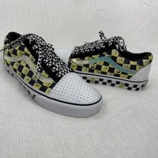 Vans X SpongeBob SquarePants Old Skool Customs Checkerboard M8.5 W10 Nickelodeon 2
