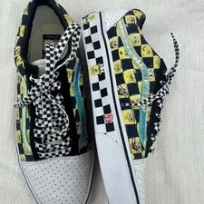 Vans X SpongeBob SquarePants Old Skool Customs Checkerboard M8.5 W10 Nickelodeon 3