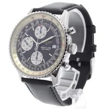 Breitling Navitimer A13022 41mm SS Black / Silver #C19540 2