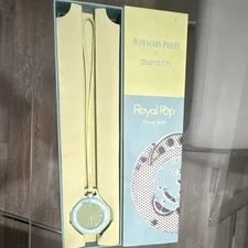 Audemars Piguet X Swatch Royal Pop Blaue Acht Quartz 41mm Yellow Dial Box 4