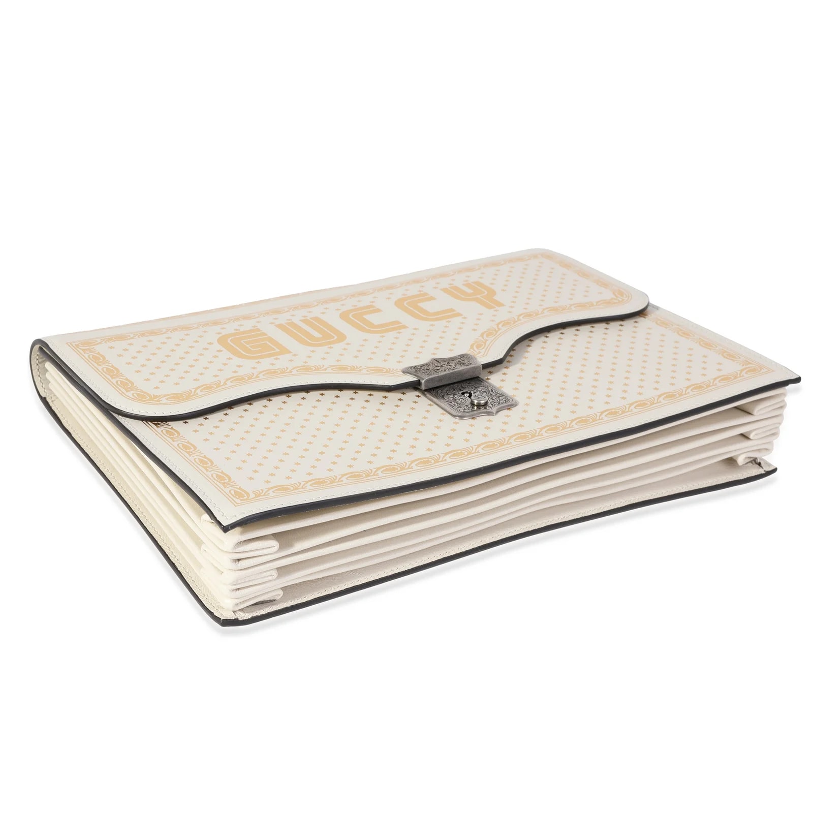 Gucci X Sega Mystic Star Printed Guccy Portfolio ; Metallic; 2