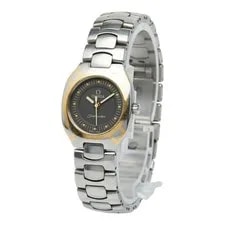Omega Seamaster Polaris Quartz Gray Dial Stainless Steel Yellow Gold Ladie 2