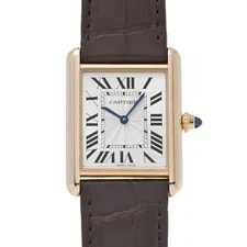 Cartier — Cartier Tank WGTA0011 ( 3816) 33.7mm Pink Gold Silver #WW1025 — Watch — resale