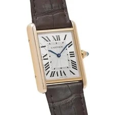 Cartier Tank WGTA0011 ( 3816) 33.7mm Pink Gold Silver #WW1025 3