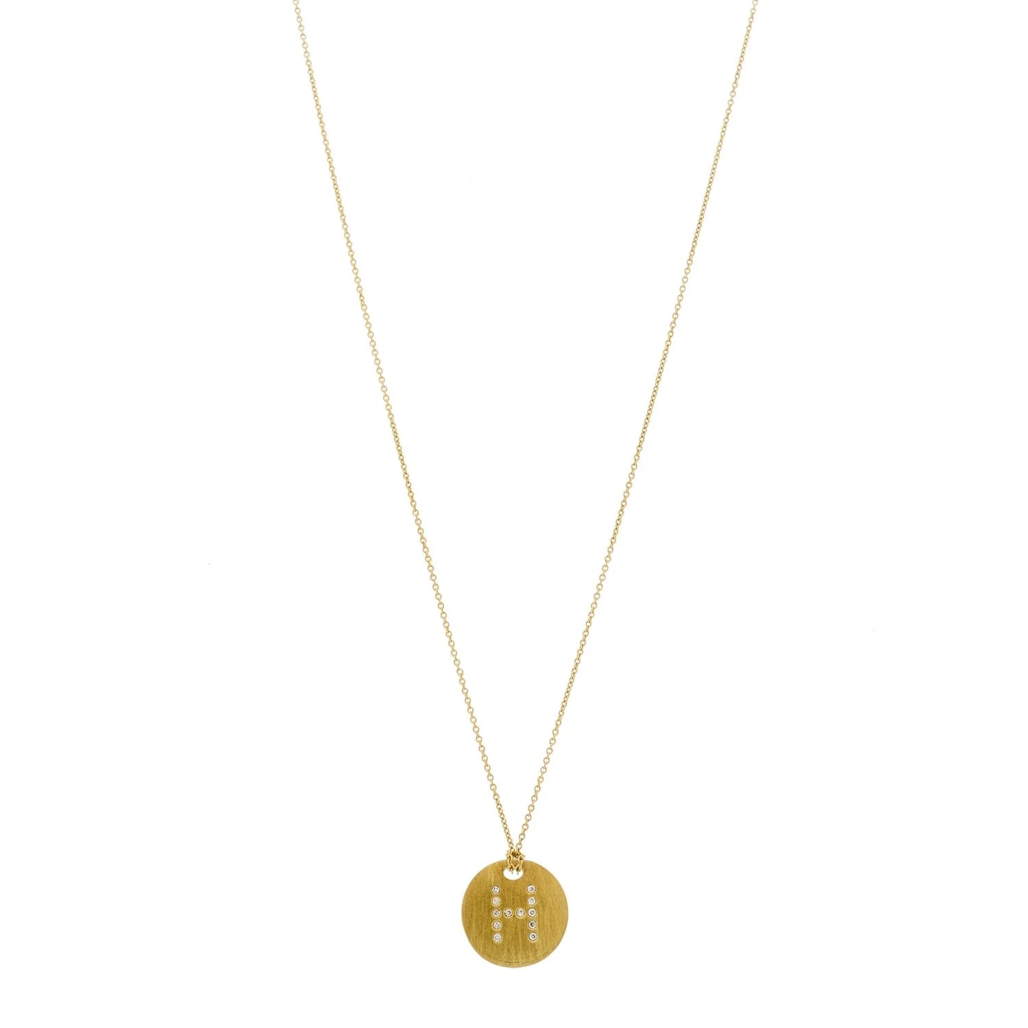 Roberto Coin — 18K Yellow Gold Tiny Treasures Initial H — Jewelry — resale
