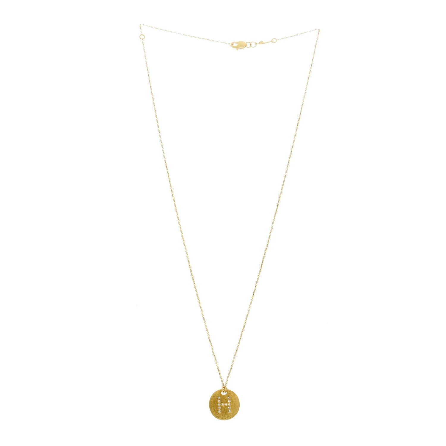 18K Yellow Gold Tiny Treasures Initial H 3