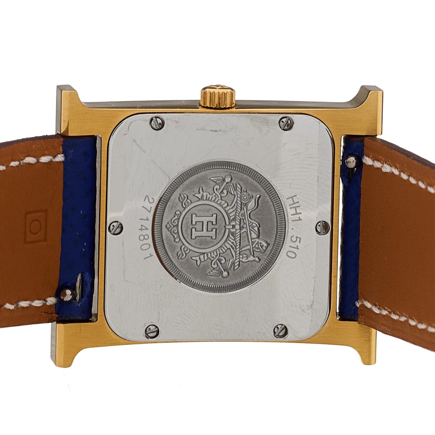 Stainless Steel Epsom 26mm Heure H Hour Quartz Bleu Electrique 4