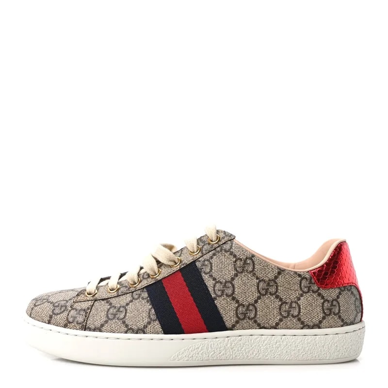 Gucci — Monogram Ace Low-Top Sneaker 37 — Sneaker — resale