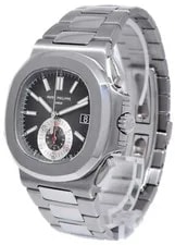 Patek Philippe Nautilus 5980 Chronograph Black Dial w/Archive '11 5980/1A 3