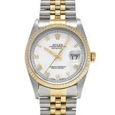 Rolex — Rolex Datejust 16233 White Dial Stainless Steel Automatic/Cal.3135 36mm #W1386 — Watch — resale