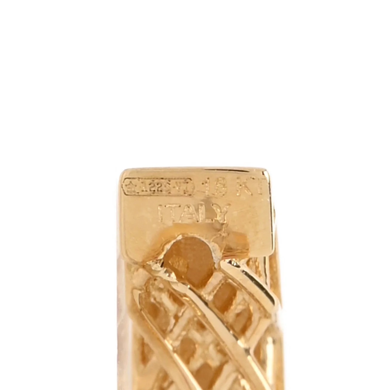 18K Yellow Gold Huggie Hoop 4