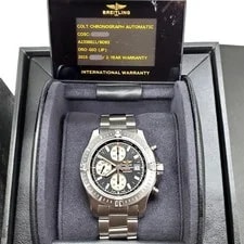Breitling Colt Chronograph Black Dial Steel 44mm A13388 Box Papers 3
