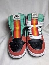 ​Nike SB Dunk High X Di'Orr Greenwood Navajo Arts FQ1775-400 Size 5.5M/7W OG Box 3