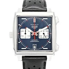 Tag Heuer — TAG Heuer Monaco Chronograph Caliber 11 Steve McQueen CAW211P.FC6356 Leather — Watch — resale